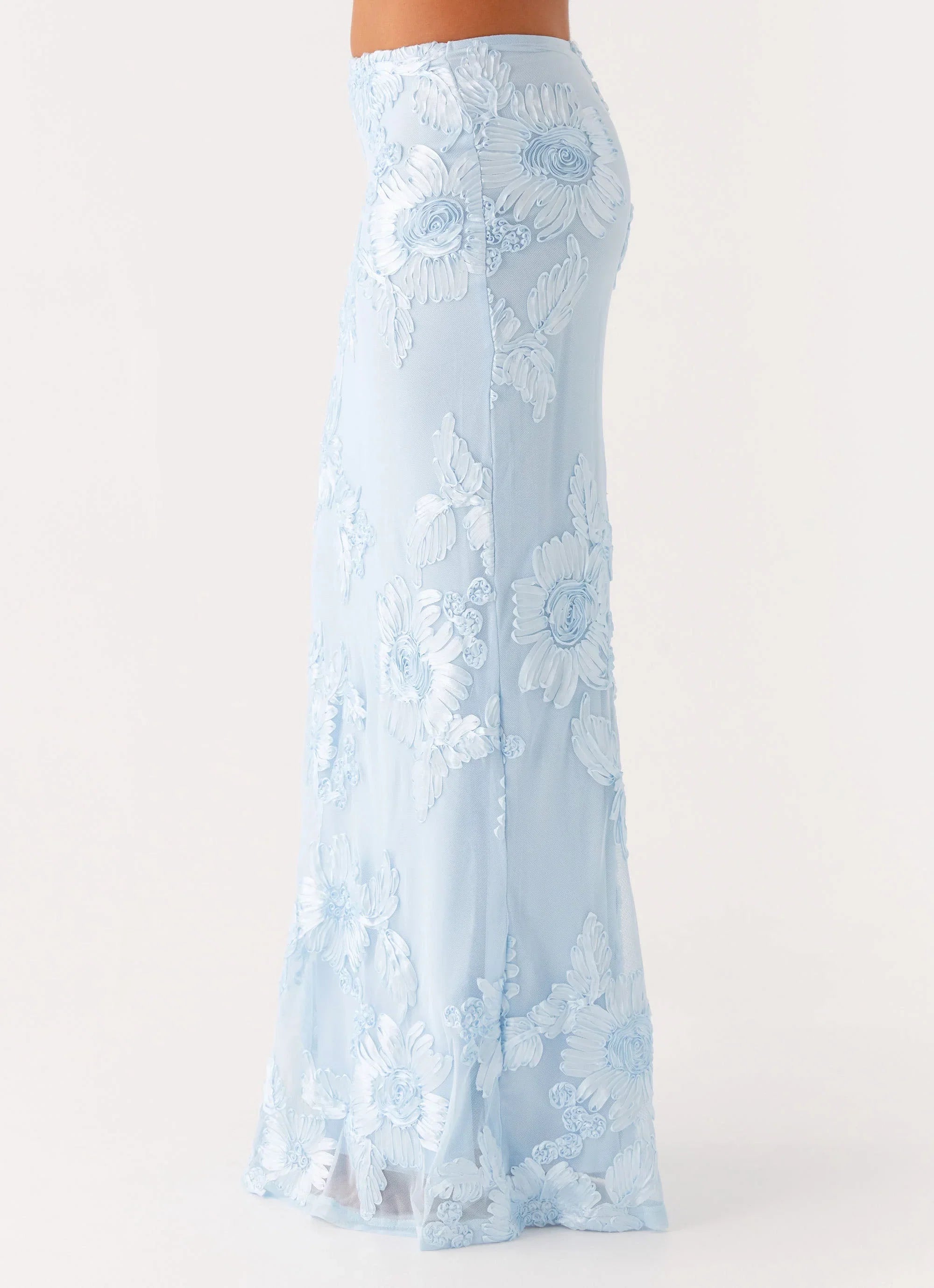 Radiate Maxi Skirt Blue