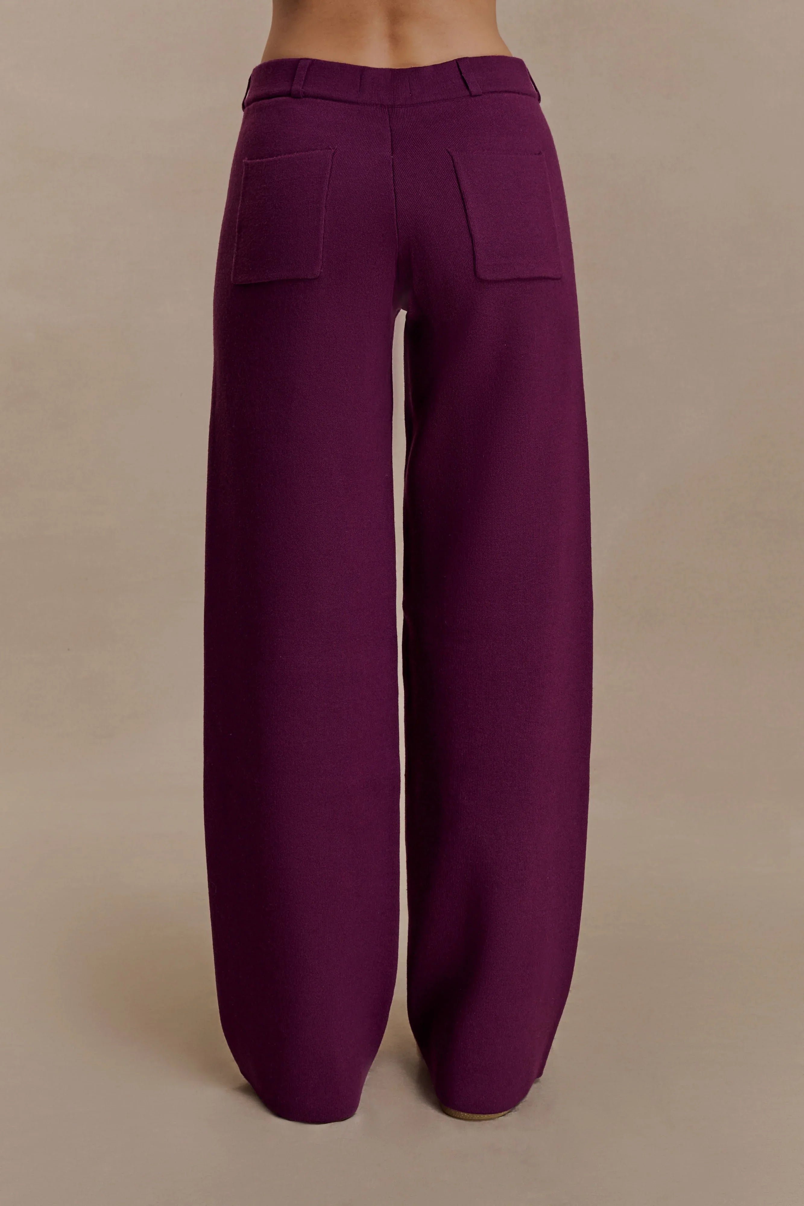Lauren Knit Trouser Plum