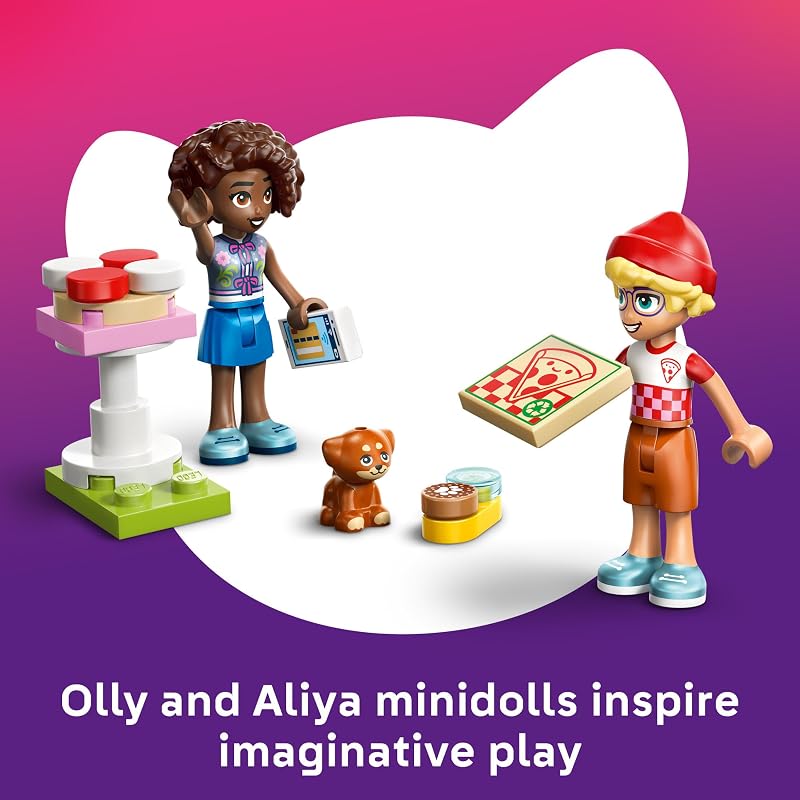 LEGO Friends Pizza Truck 42694 Building Toys for Girls Boys Ages 6 Toy Truck Playset W 2 Minidolls 190 pieces Gift for Birthdays