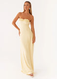 Tayla Linen Maxi Dress Yellow