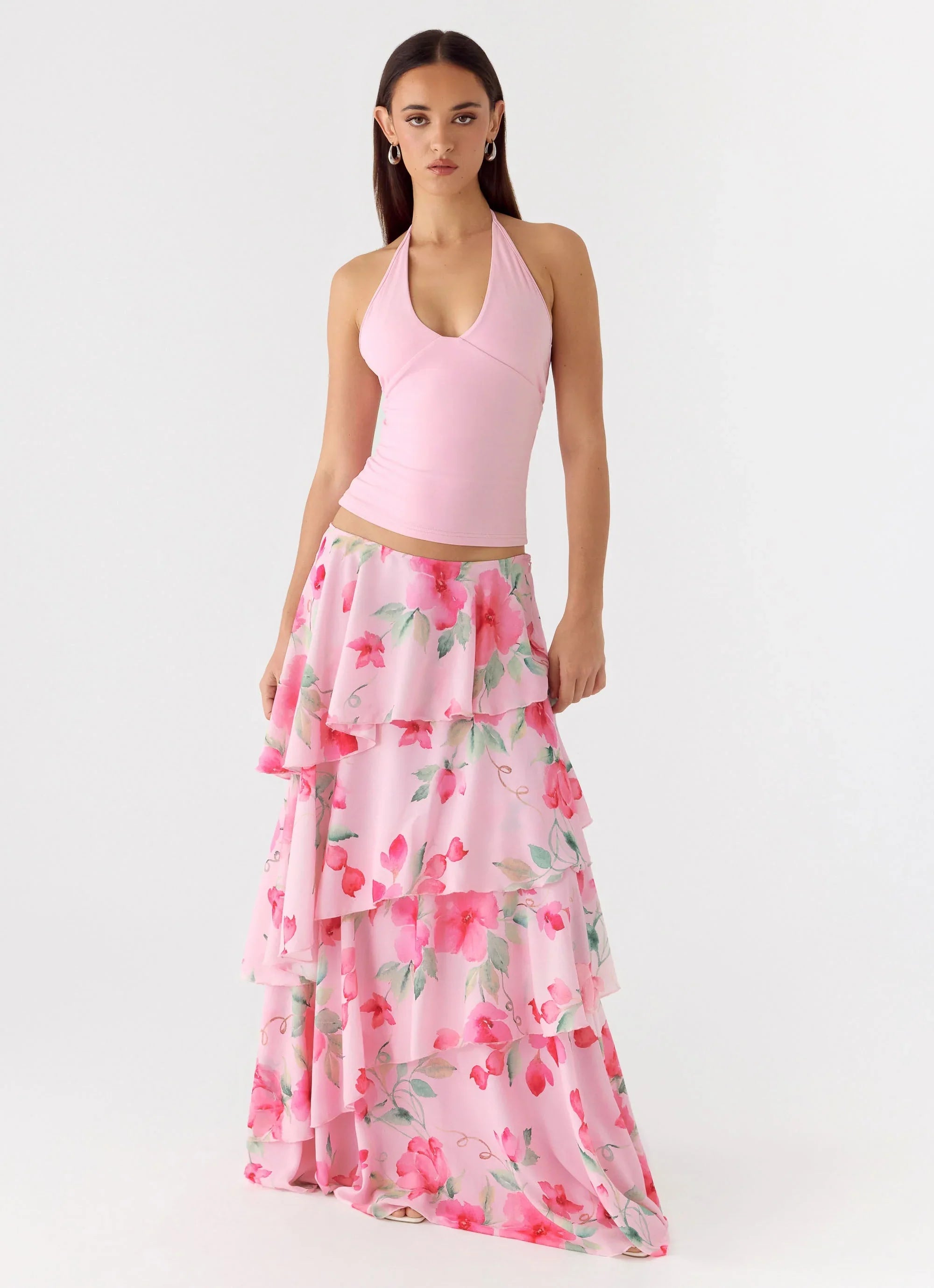 Melody Remedy Tiered Maxi Skirt Petal Soleil