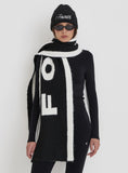 Black Fourth Branded Knitted Scarf
