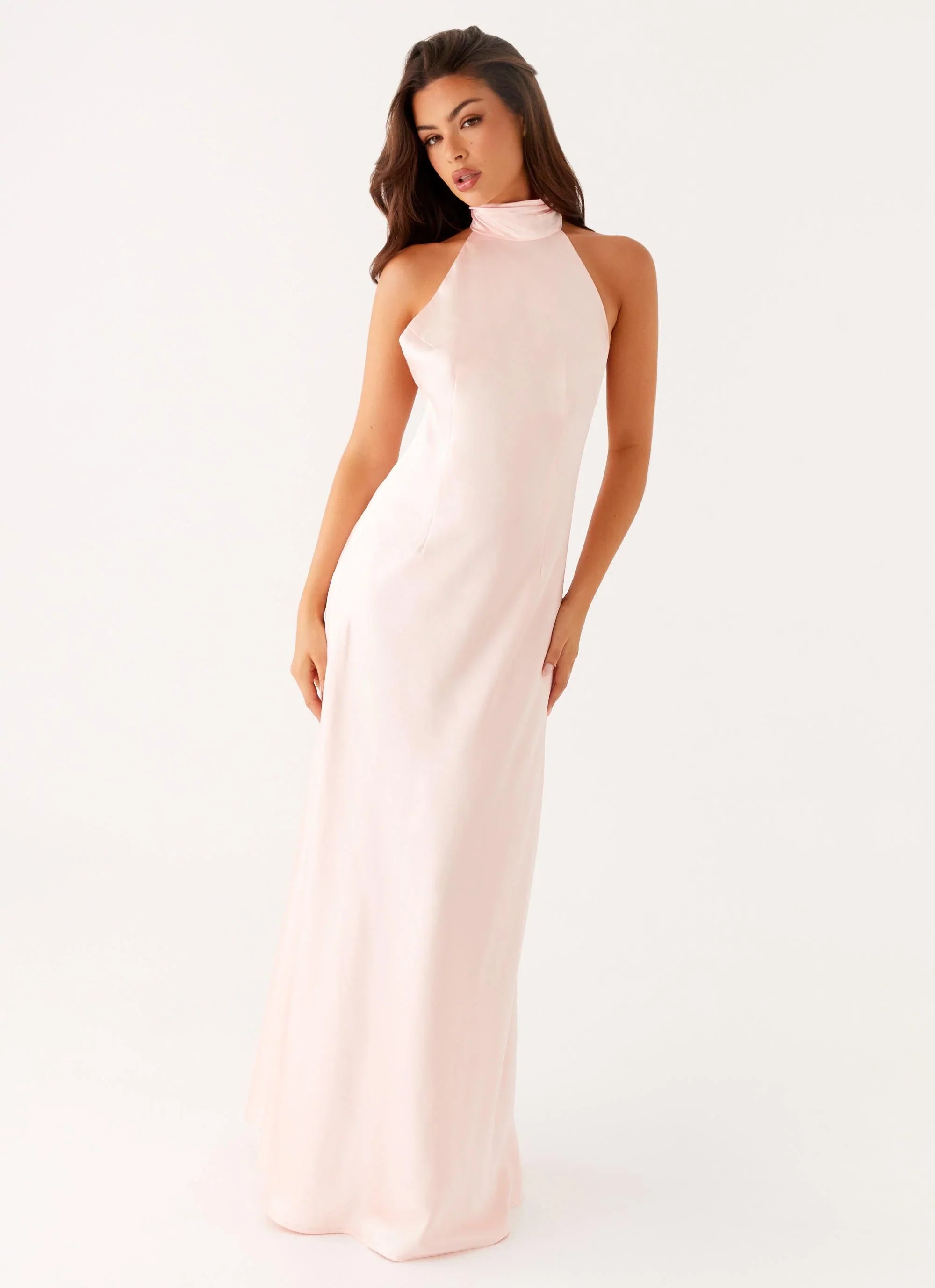 Siani Backless Maxi Dress Pink