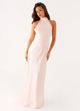Siani Backless Maxi Dress Pink