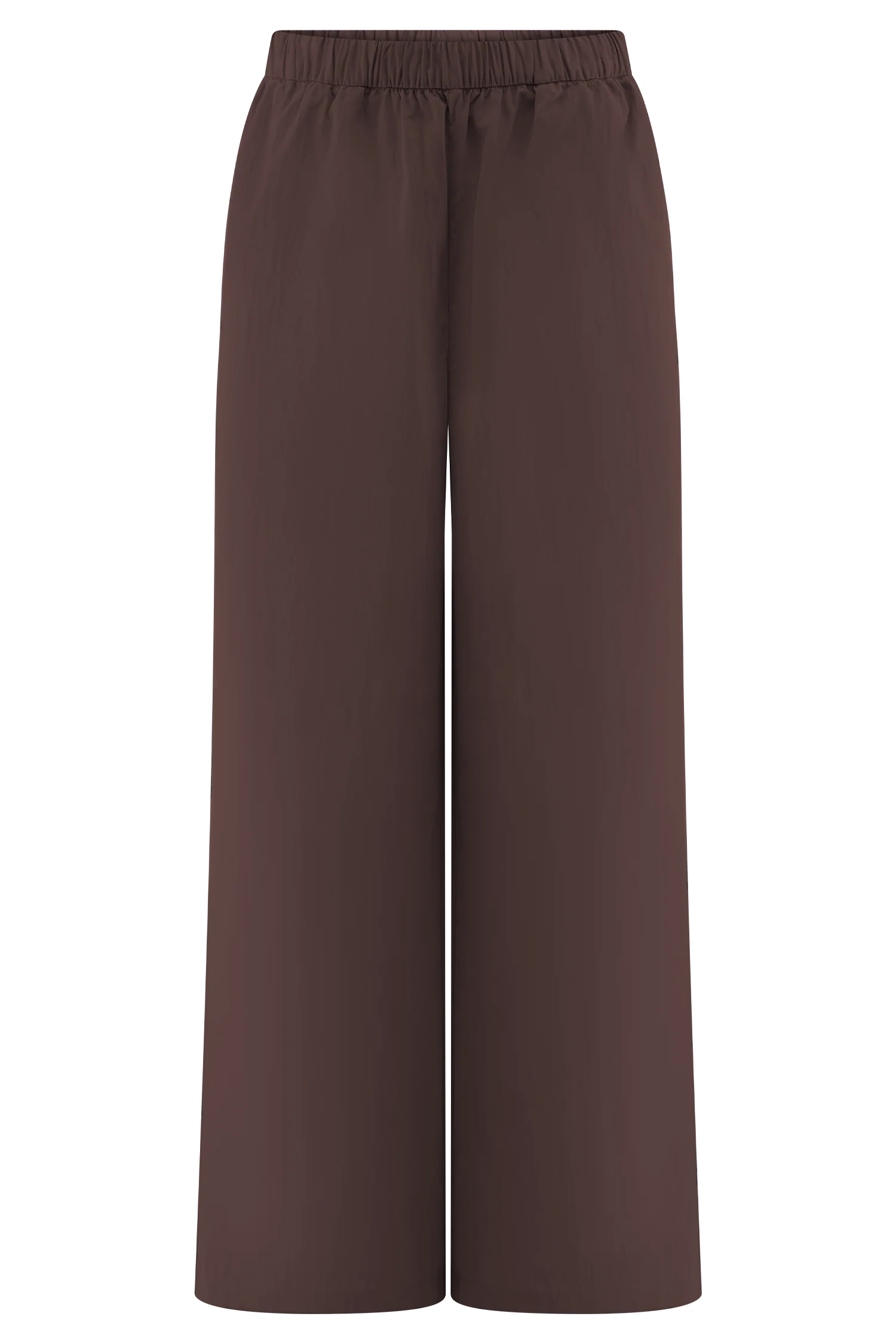 Janayia Cotton Wide Leg Pants Dark Espresso