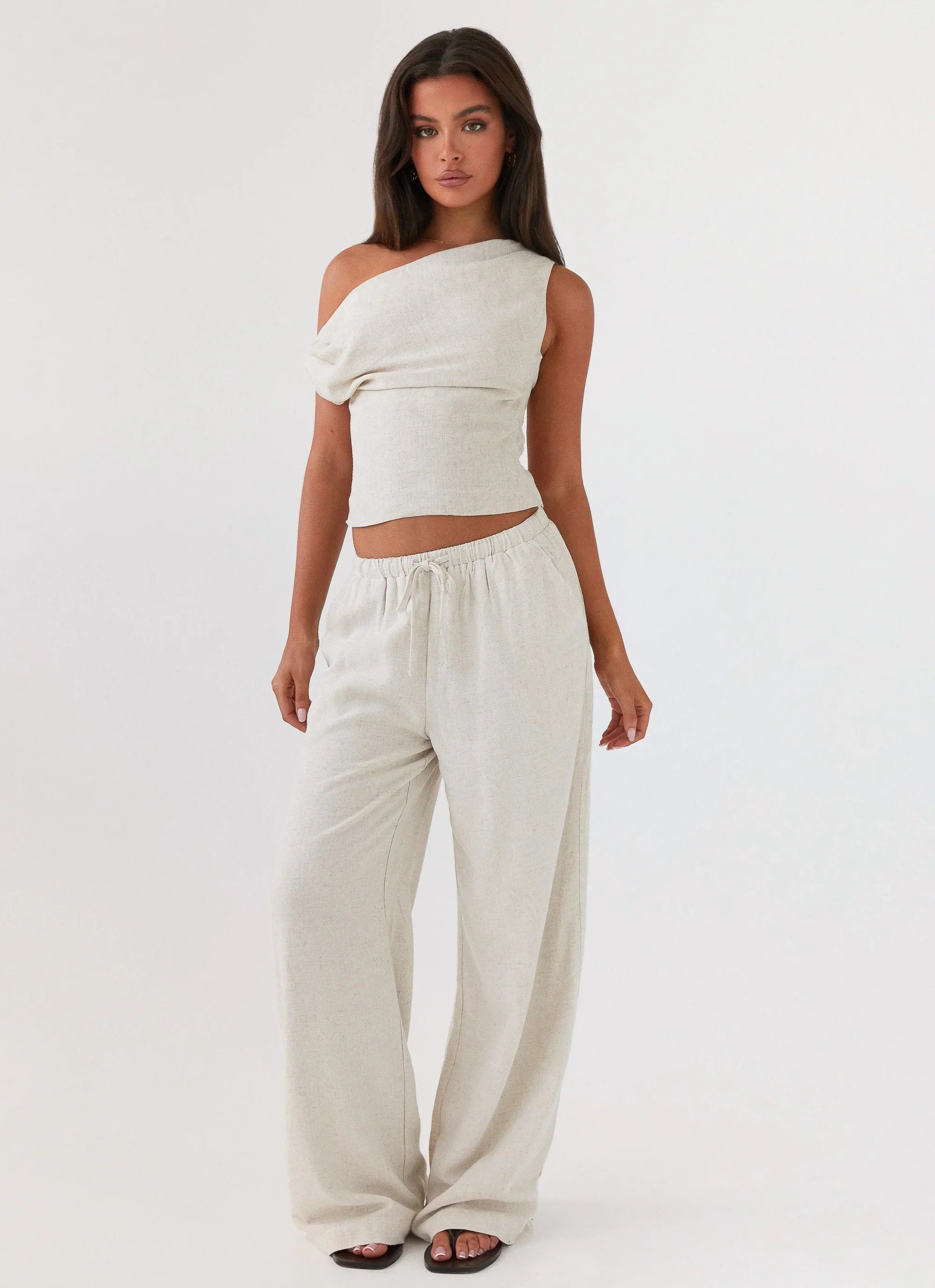 Set Sail Linen Pants Oat