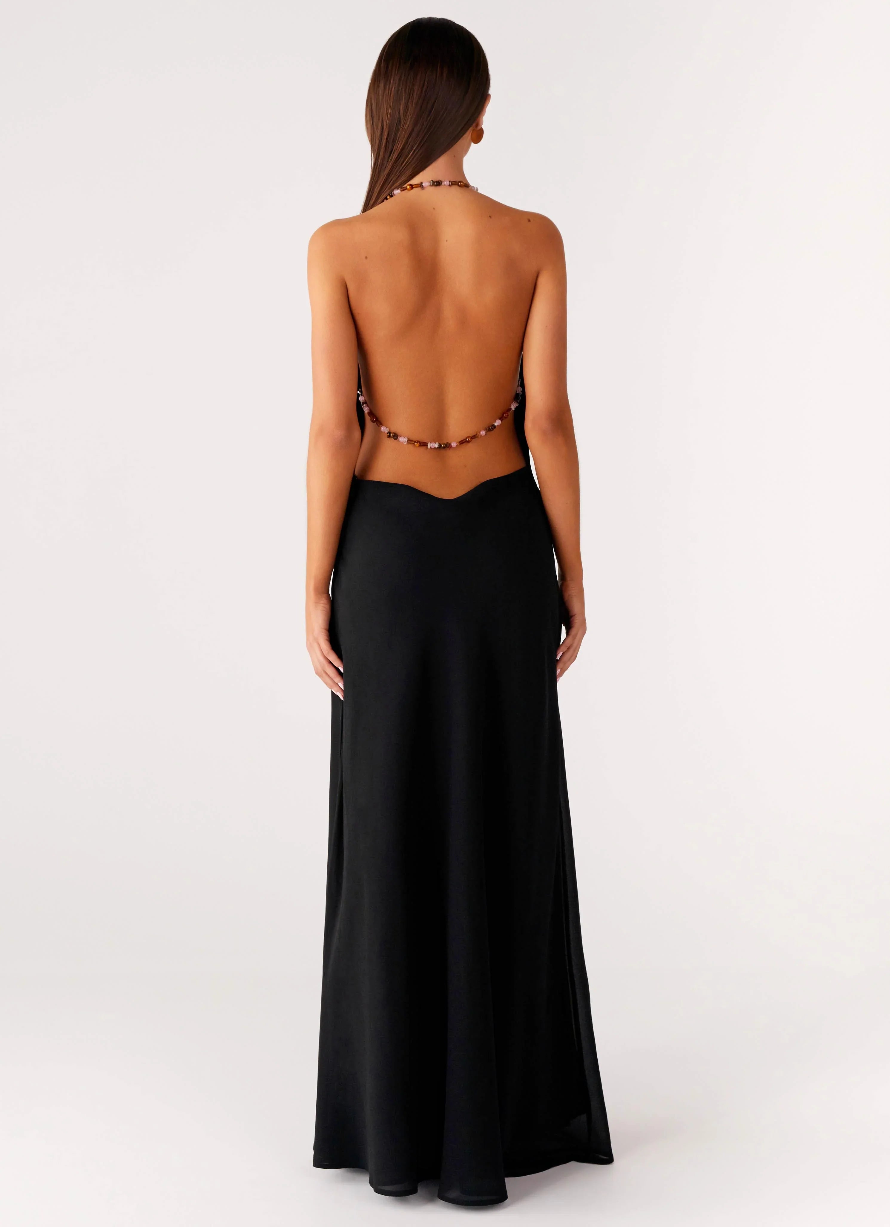 Morning Crush Cowl Maxi Dress Black