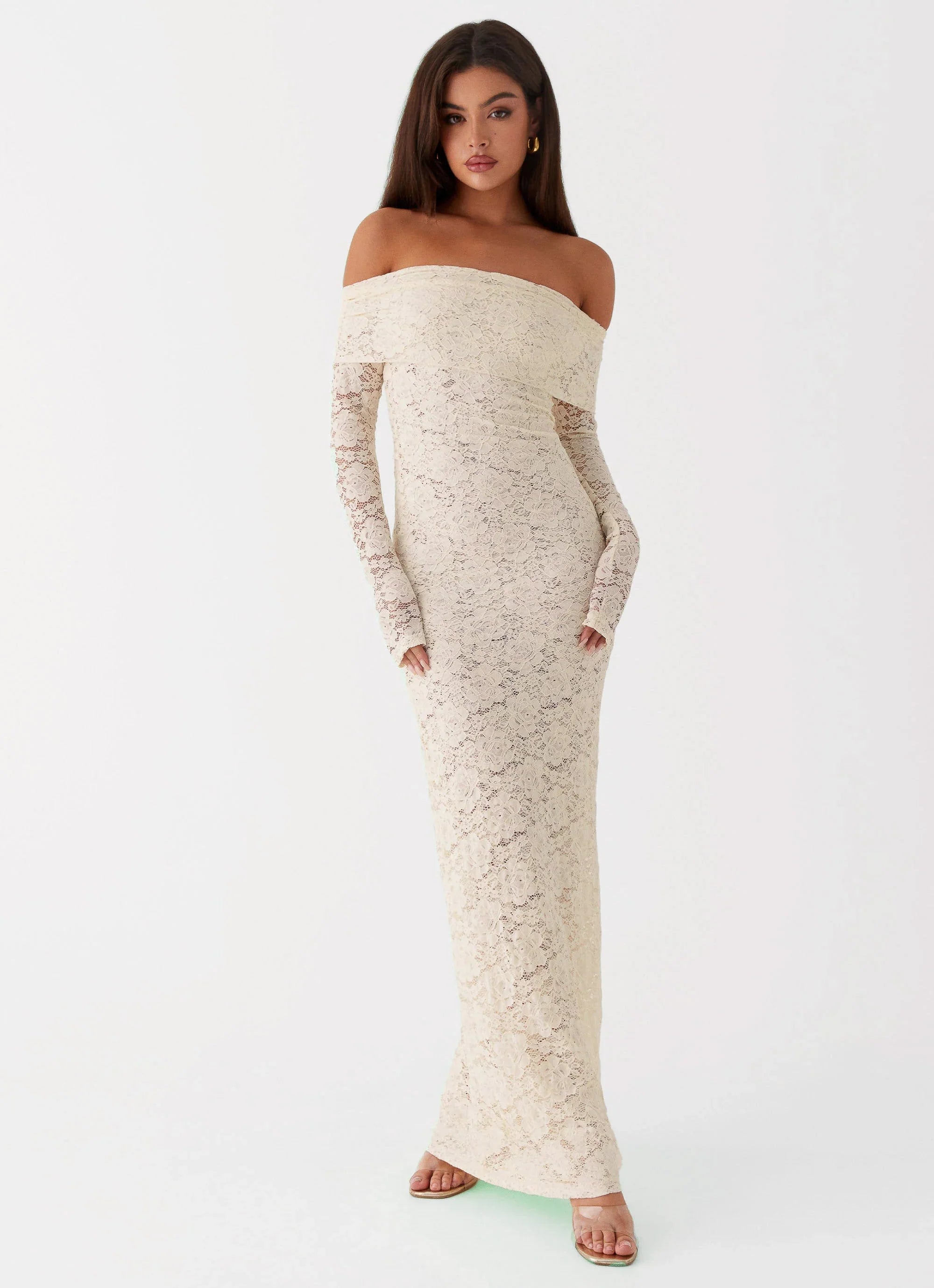 Yours Always Lace Maxi Dress Ivory
