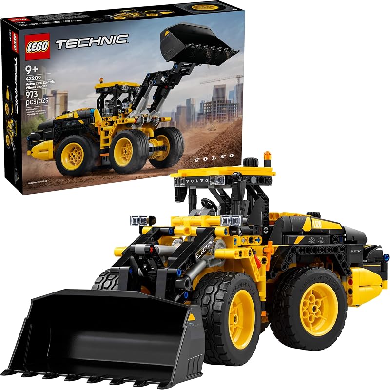 LEGO Technic Volvo L120 Electric Wheel Loader Construction Toy Pretend Play Building Set Great Birthday Gift for Boys Girls and Kids 9 Who Love Vehicle Playsets 42209