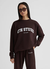 Espresso Fourth Studio Oversized Sweatshirt