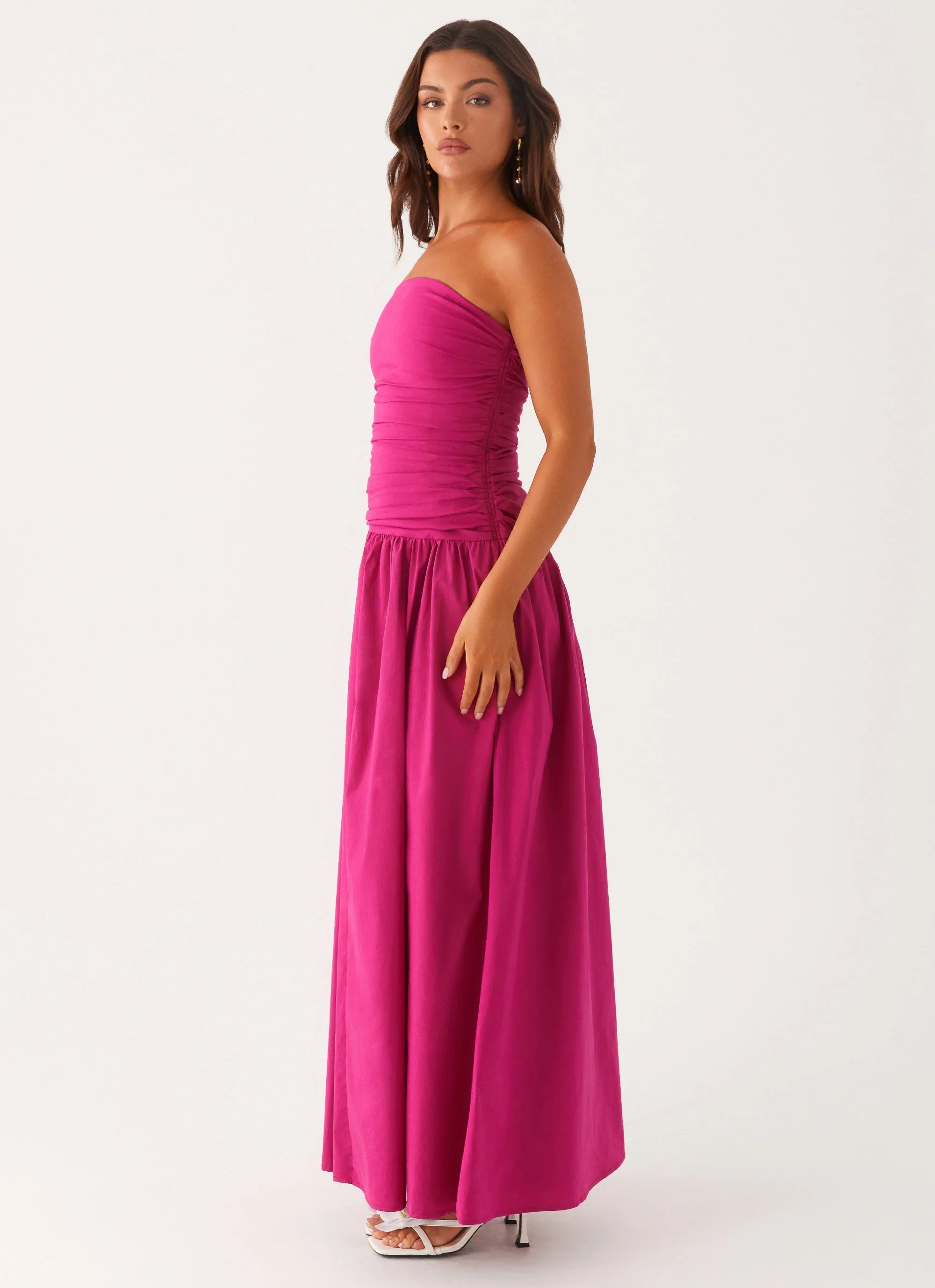 Carmel Maxi Dress Fuchsia