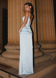 Kalila Corset Maxi Dress Blue