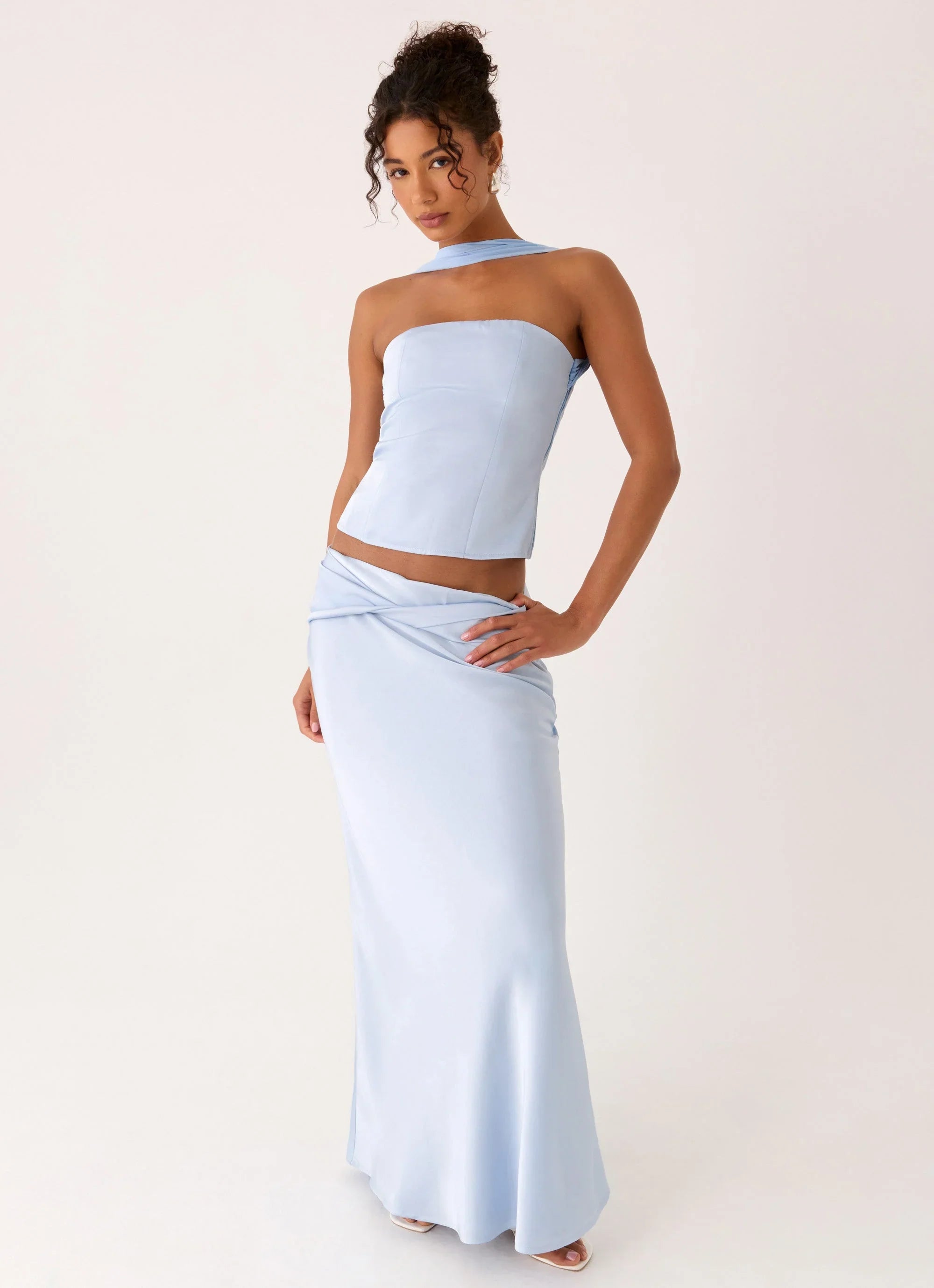 Bridgeta Maxi Skirt Blue