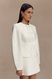 Beatrice Blazer Mini Dress Ivory