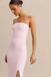 Melva Light Pink Bandeau Maxi Dress