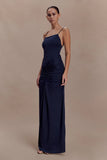 Roisin Slinky Maxi Dress Navy