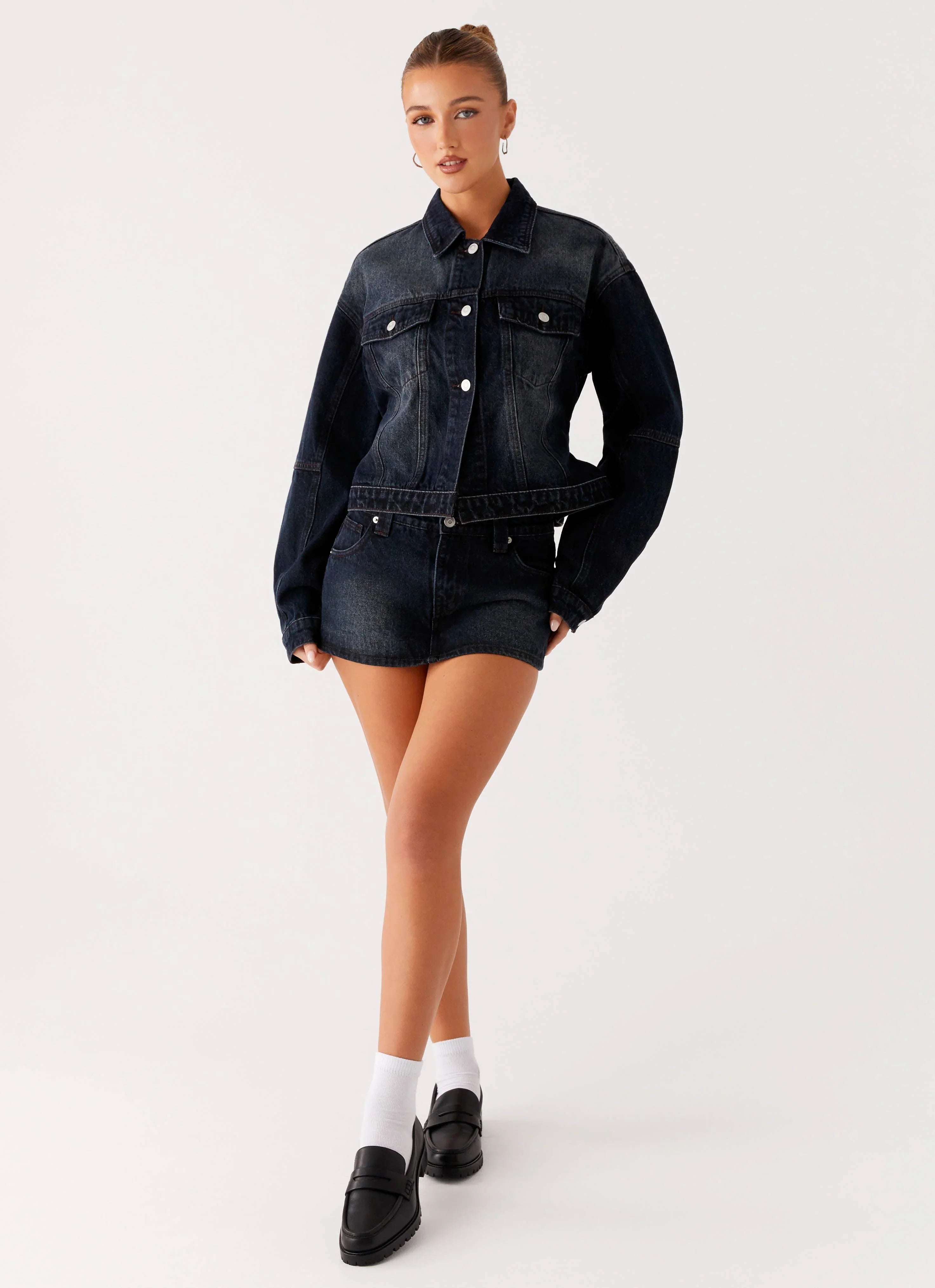 Tropics Denim Jacket Washed Dark Blue