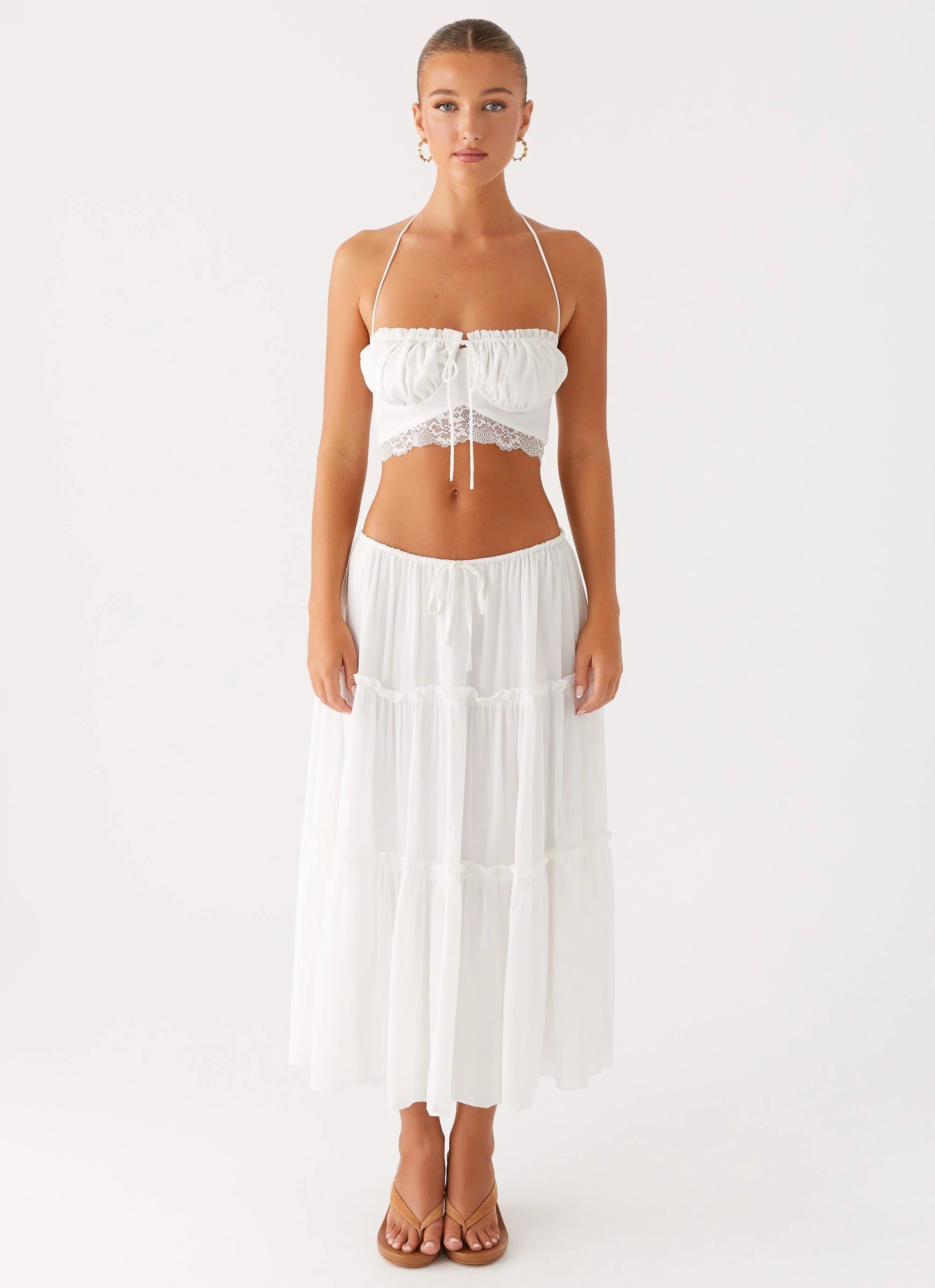 Evi Halterneck Top Ivory