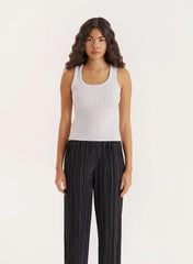 Grey Knitted 4th Vest Top