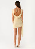 Good Fortune Mini Dress Yellow