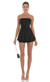 Rhinestone Romper in Black