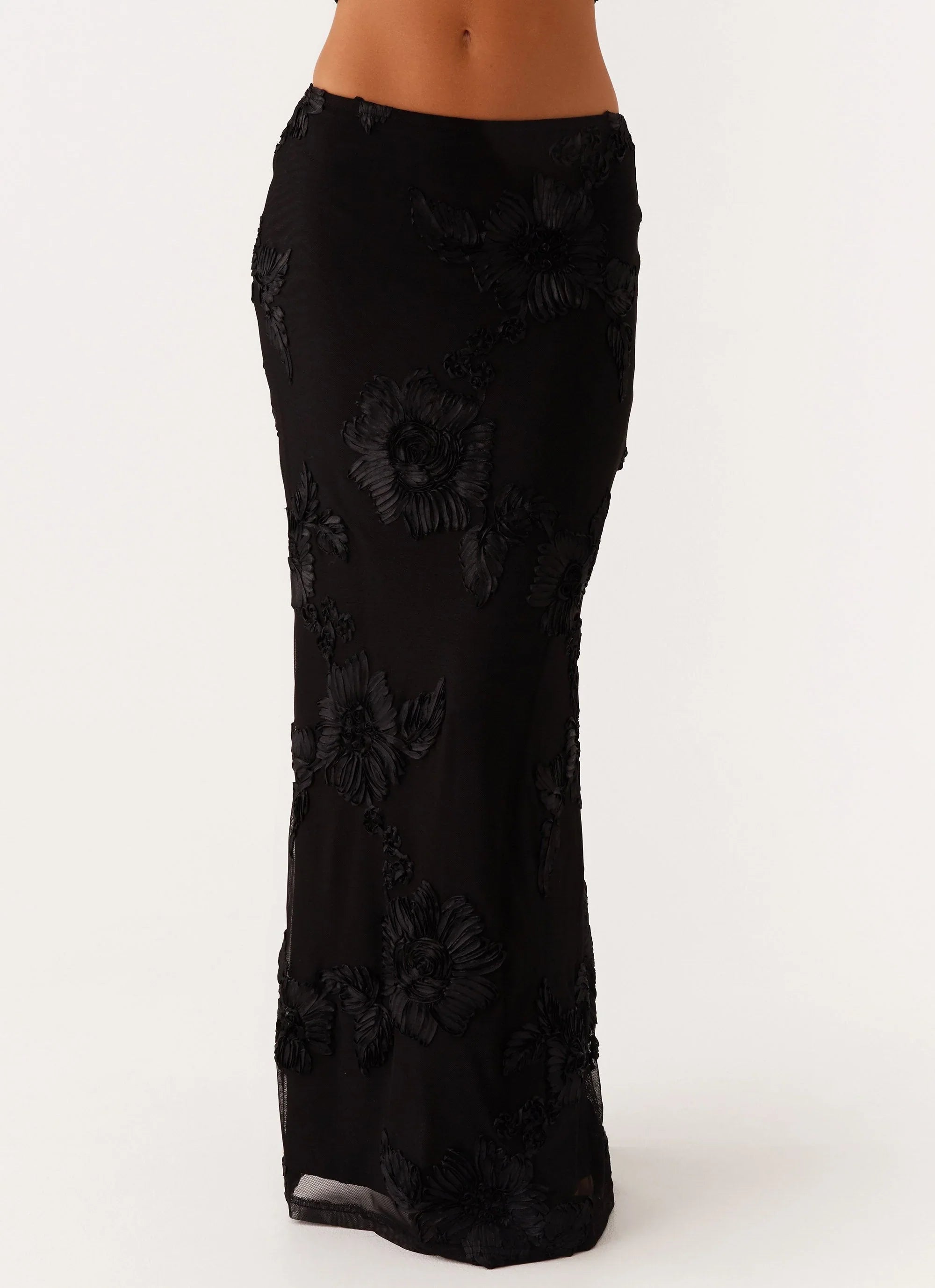 Radiate Maxi Skirt Black