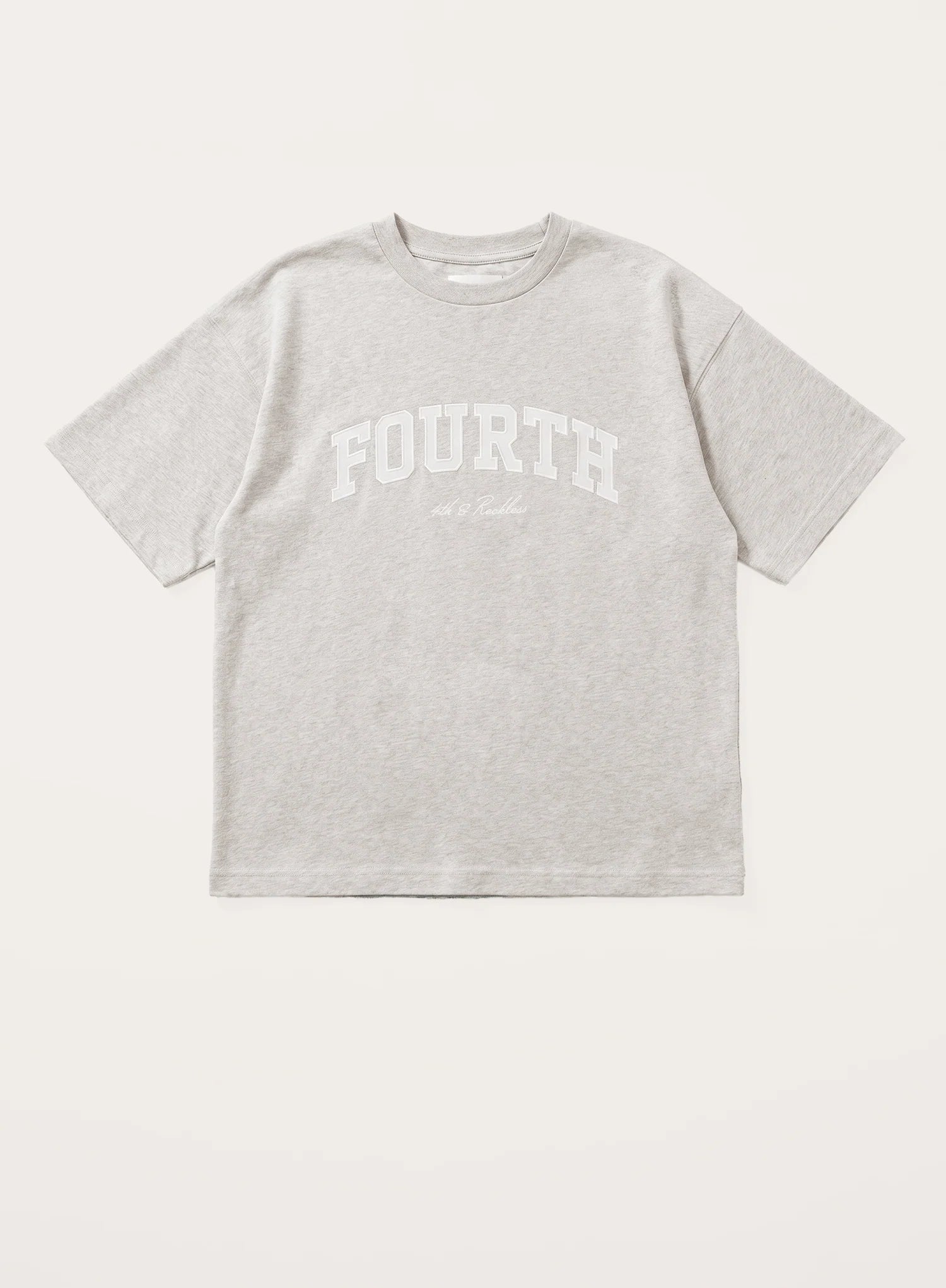 Grey Fourth Branded Cotton Oversized T Shirt
