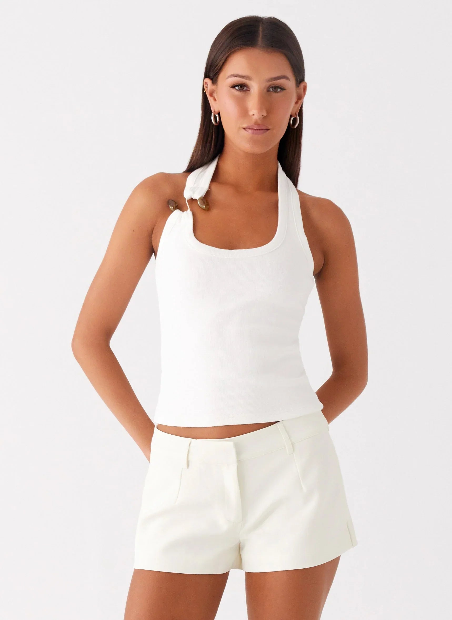 Oslo Mini Shorts Ivory