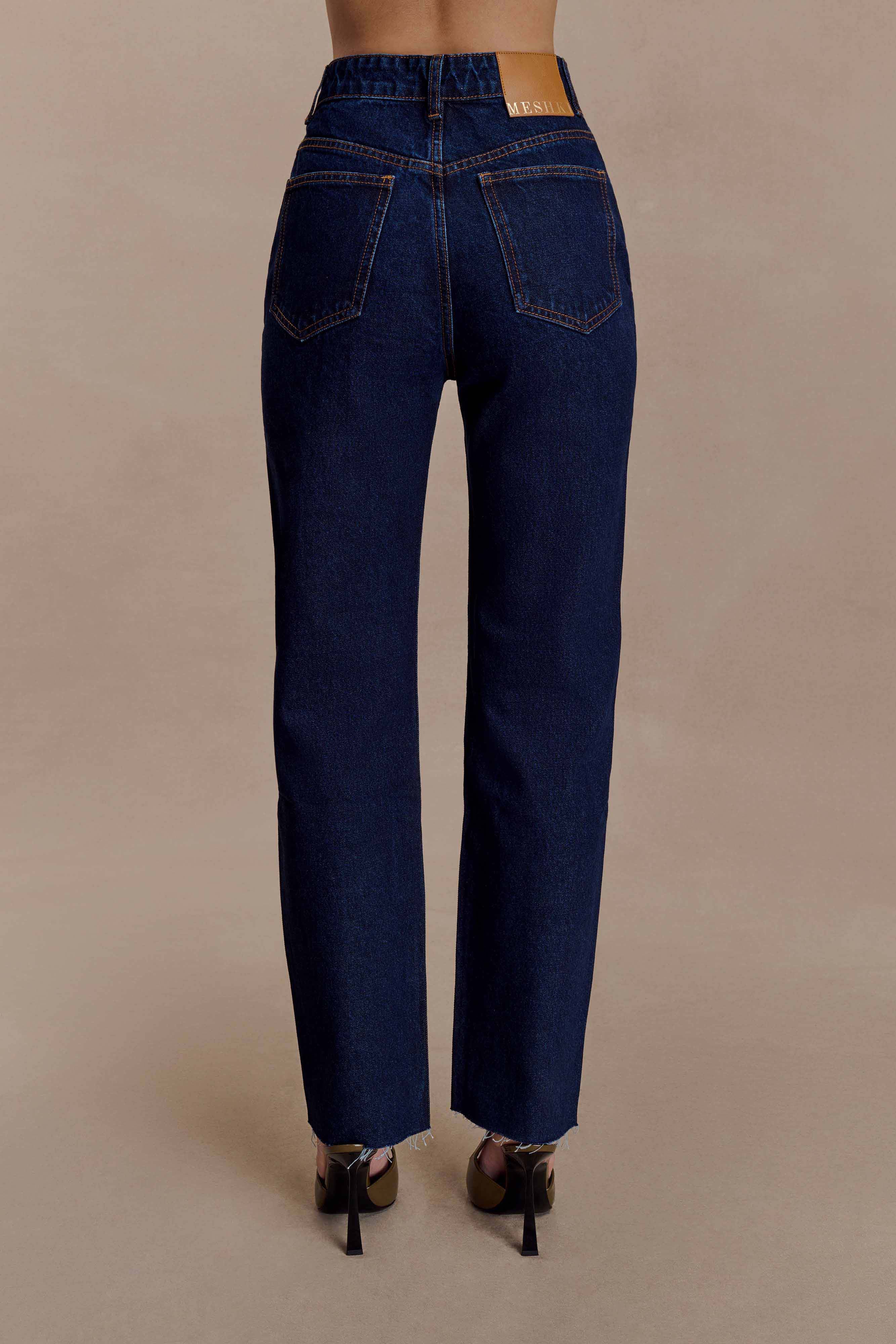 Tina Mom Jean Indigo Blue