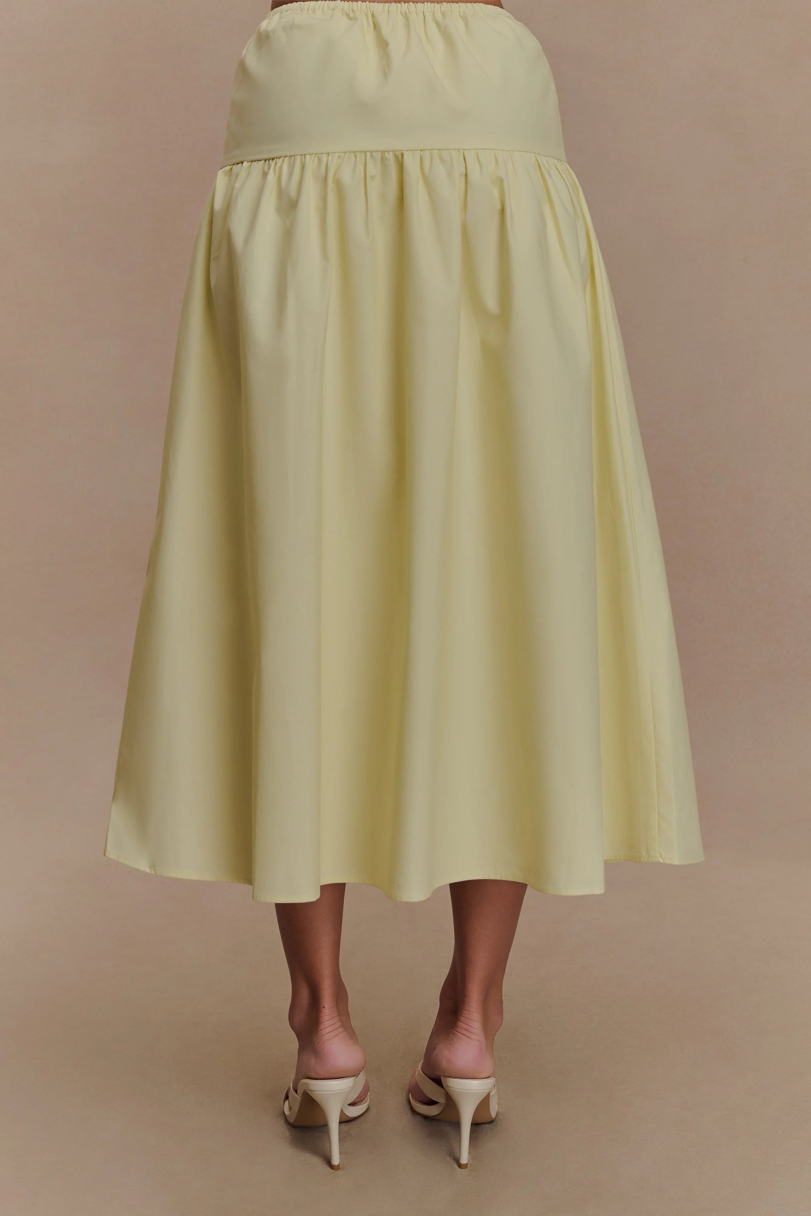 Amirah Midi Skirt Lemon