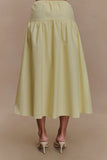 Amirah Midi Skirt Lemon