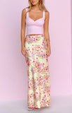 Genevieve Yellow Bloom Maxi Skirt
