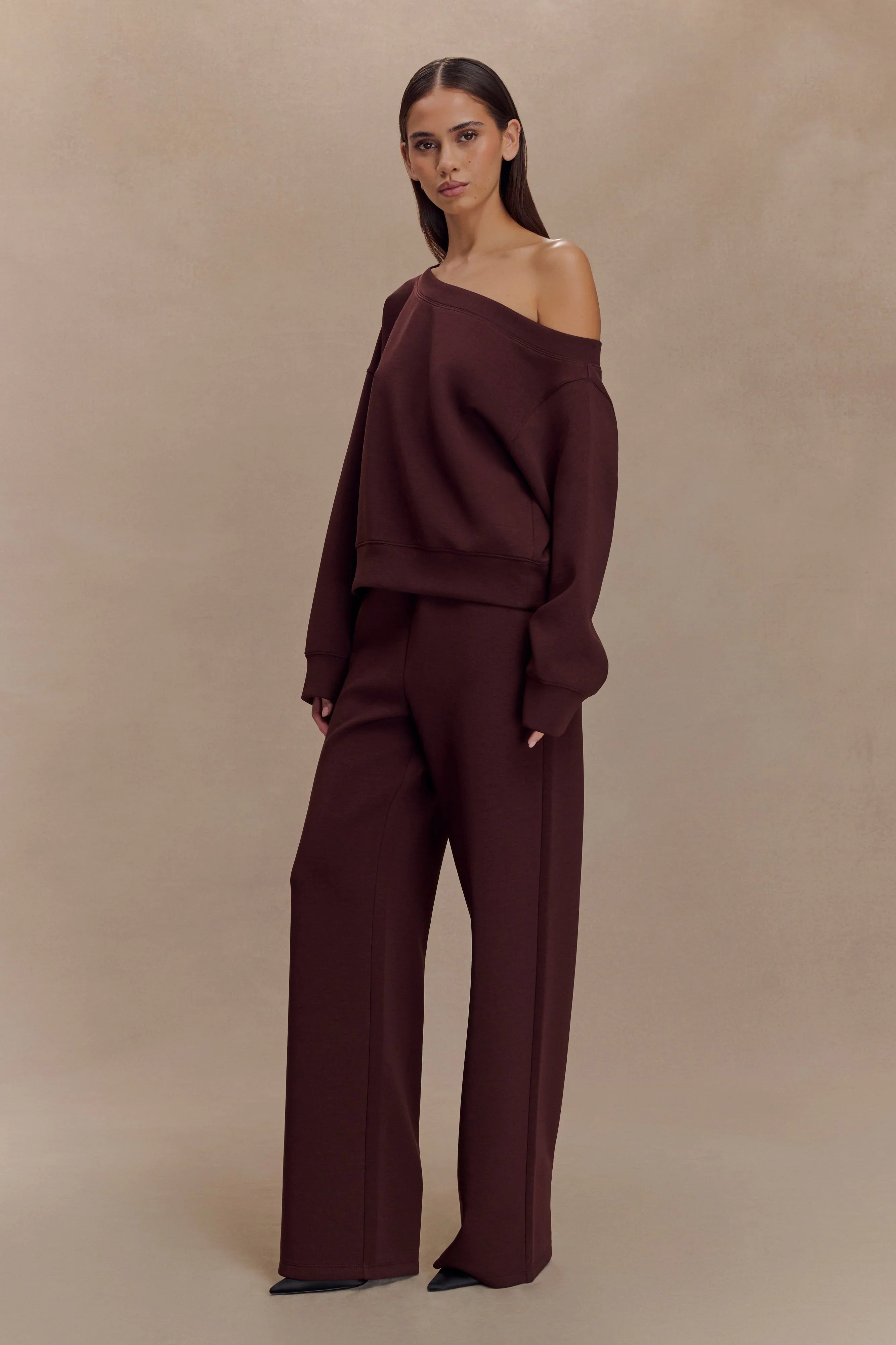 August Straight Leg Jogger Chocolate