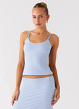 Garrix Bead Cami Top Baby Blue
