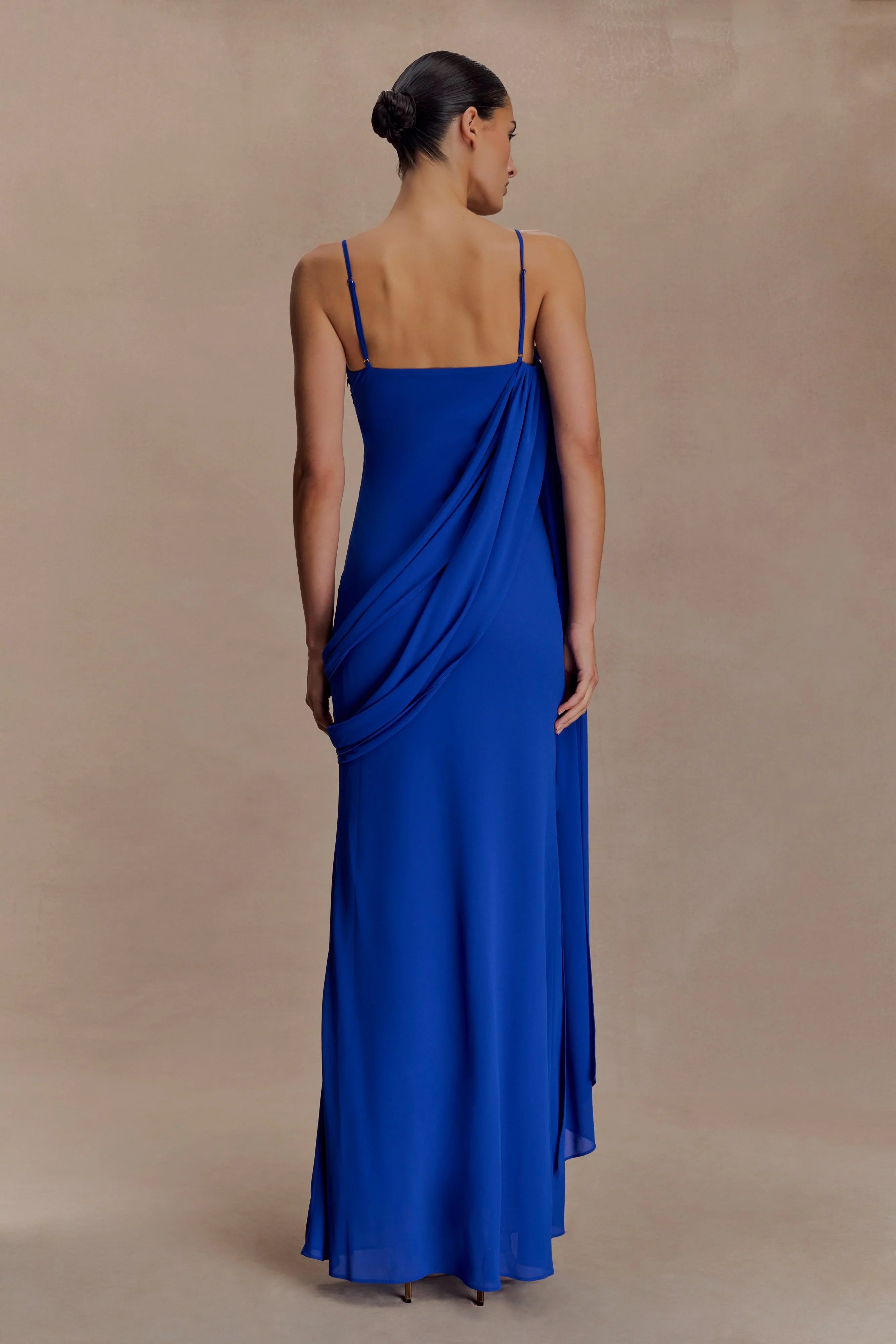 Leena Chiffon Maxi Dress Cobalt