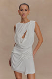 Oria Chiffon Mini Dress White