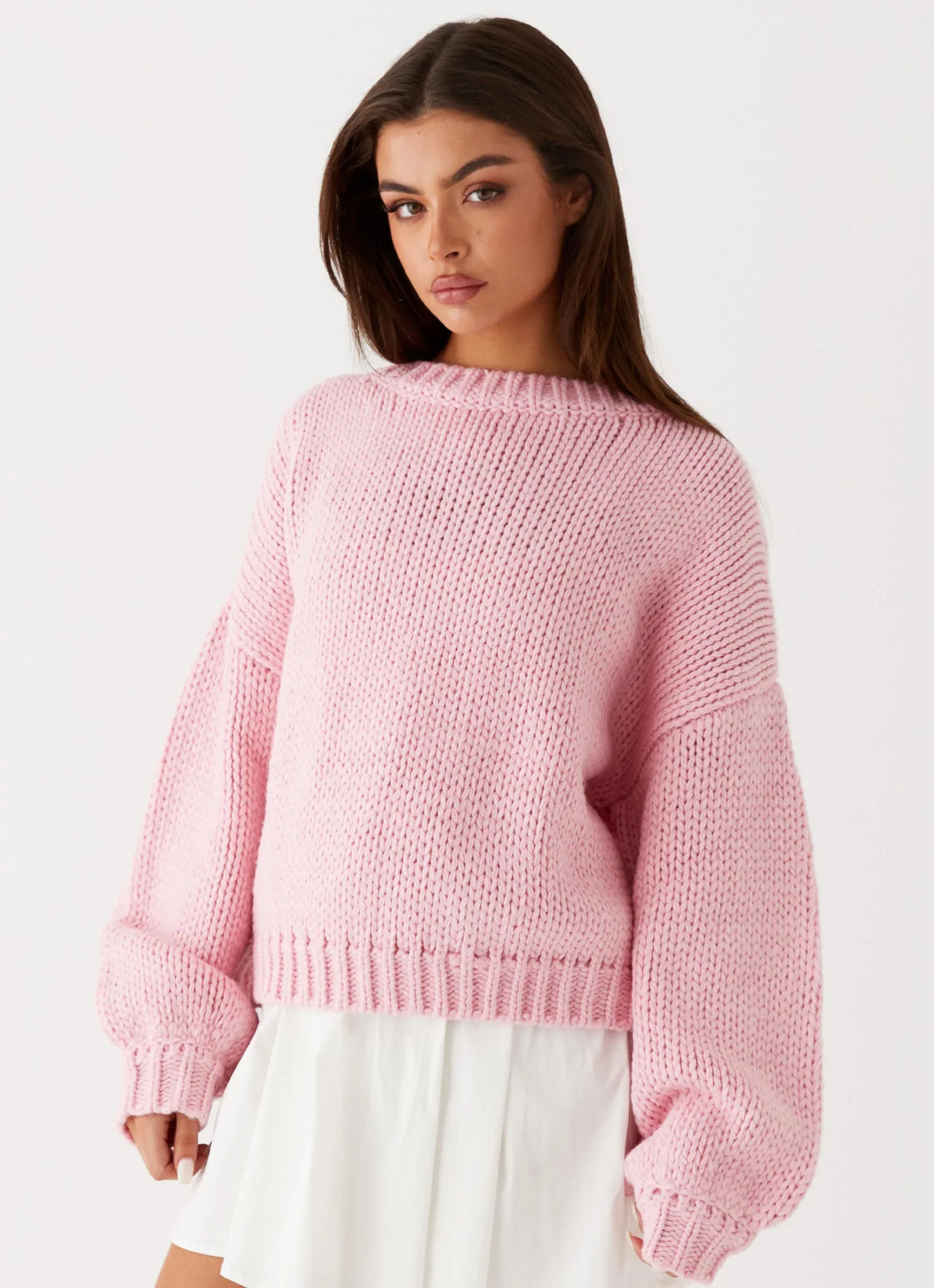 Costella Knit Sweater Pink