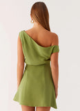 Lady Love Linen Mini Dress Cactus