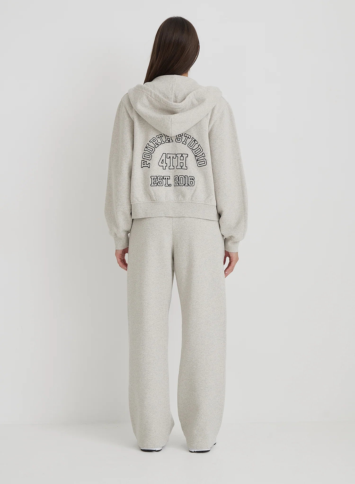 Grey Fourth Studio Cropped Zip Hoodie