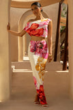Clara Large Multi Placement Floral Print Maxi Skirt