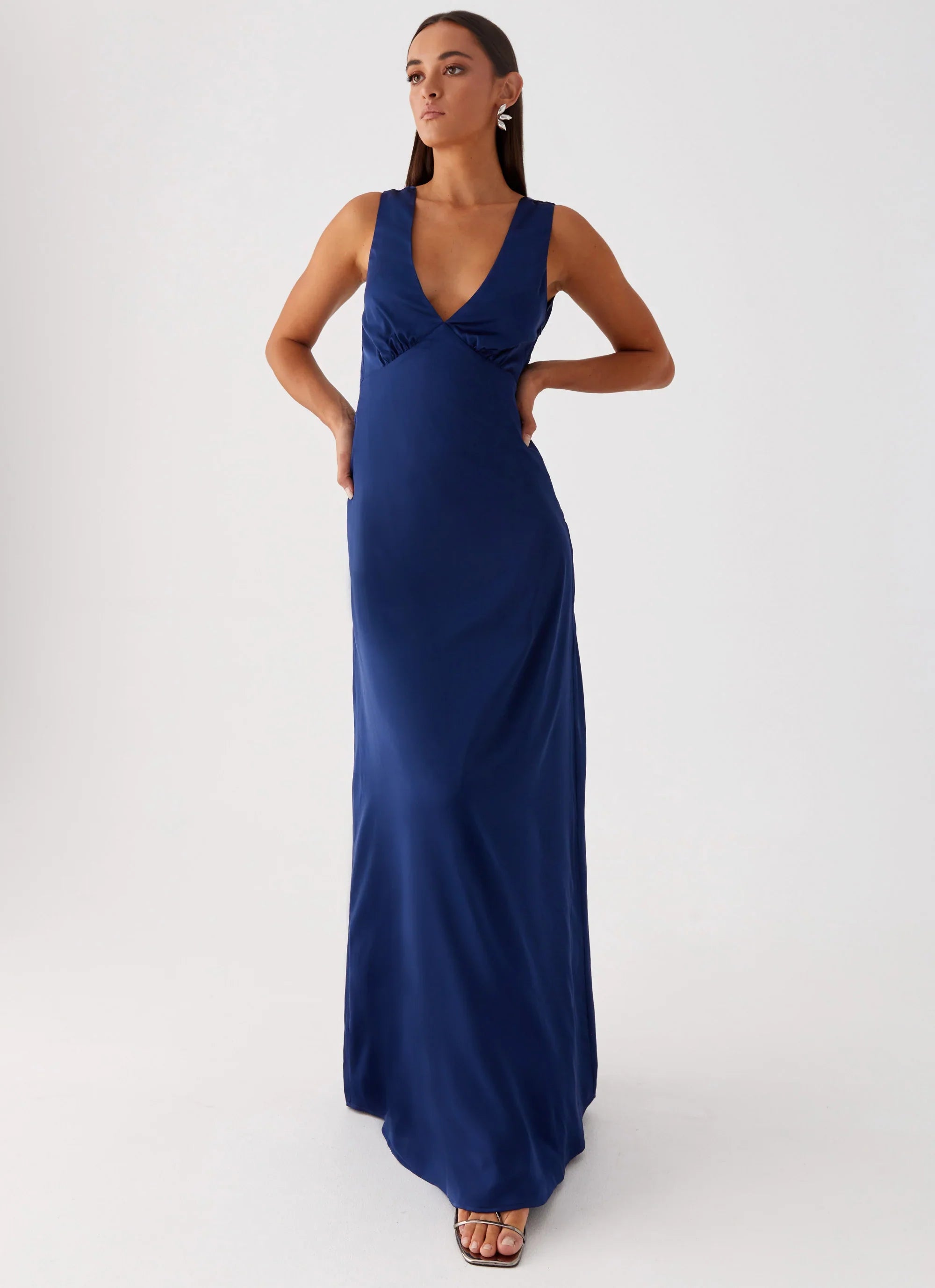Winnie Cowl Back Maxi Dress Navy