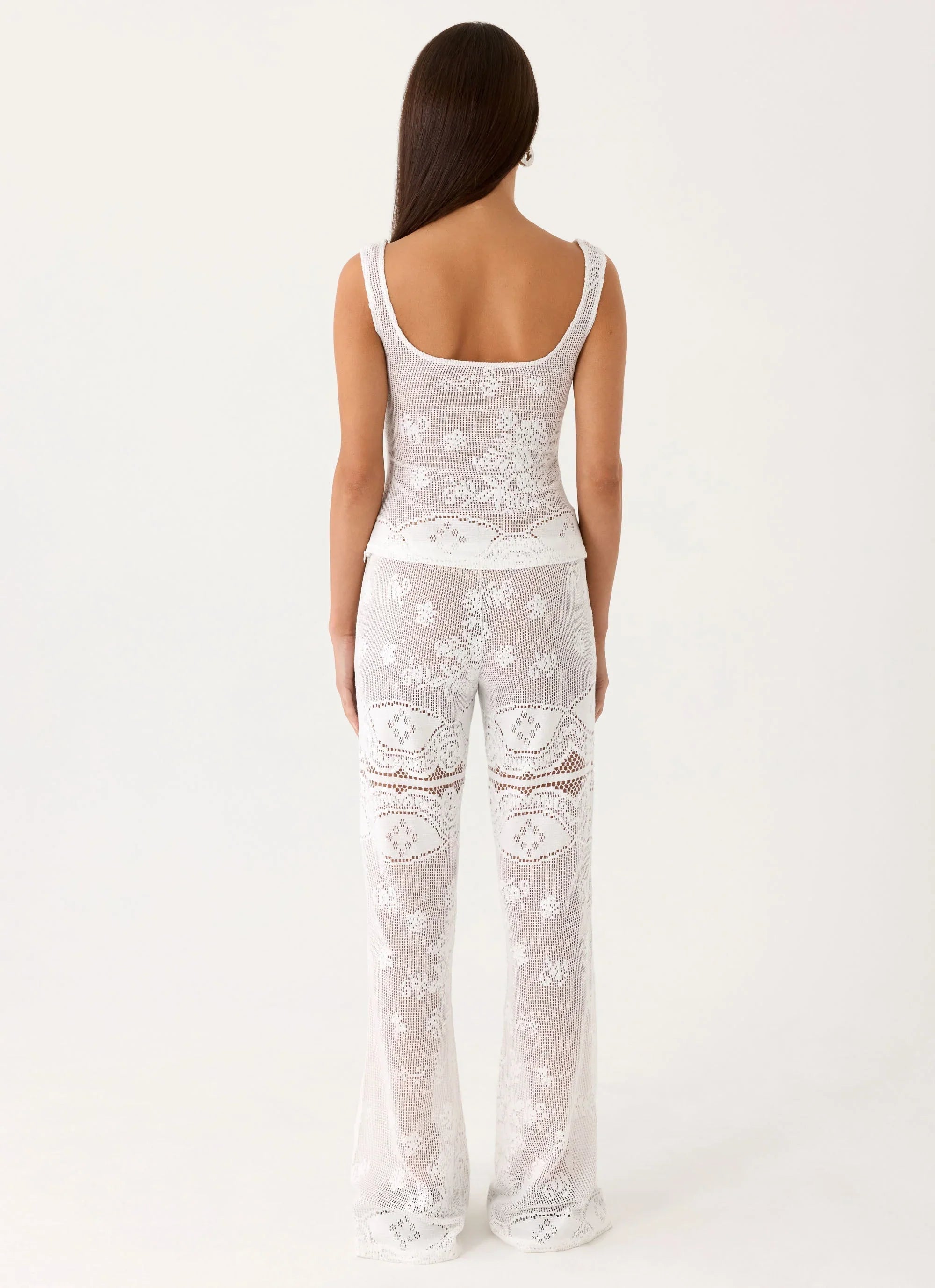 Bosten Low Rise Pants White