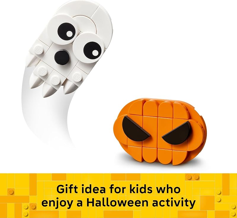 LEGO Halloween Wreath 40825 Building Toys for Boys Girls Ages 12 Halloween Decor Craft W String to Hang 617 pieces Gift for Kids