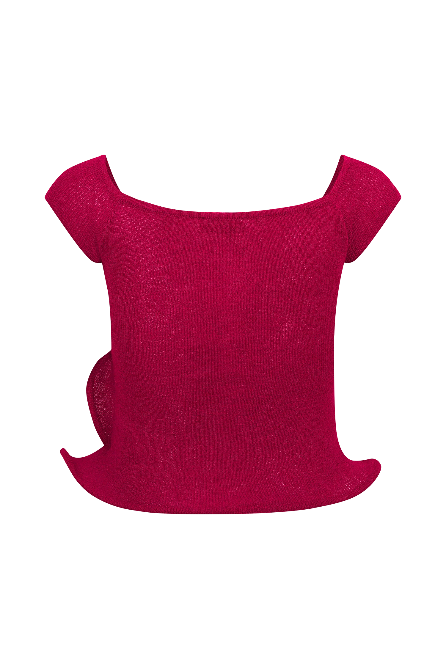 Haisley Off Shoulder Knit Top Raspberry