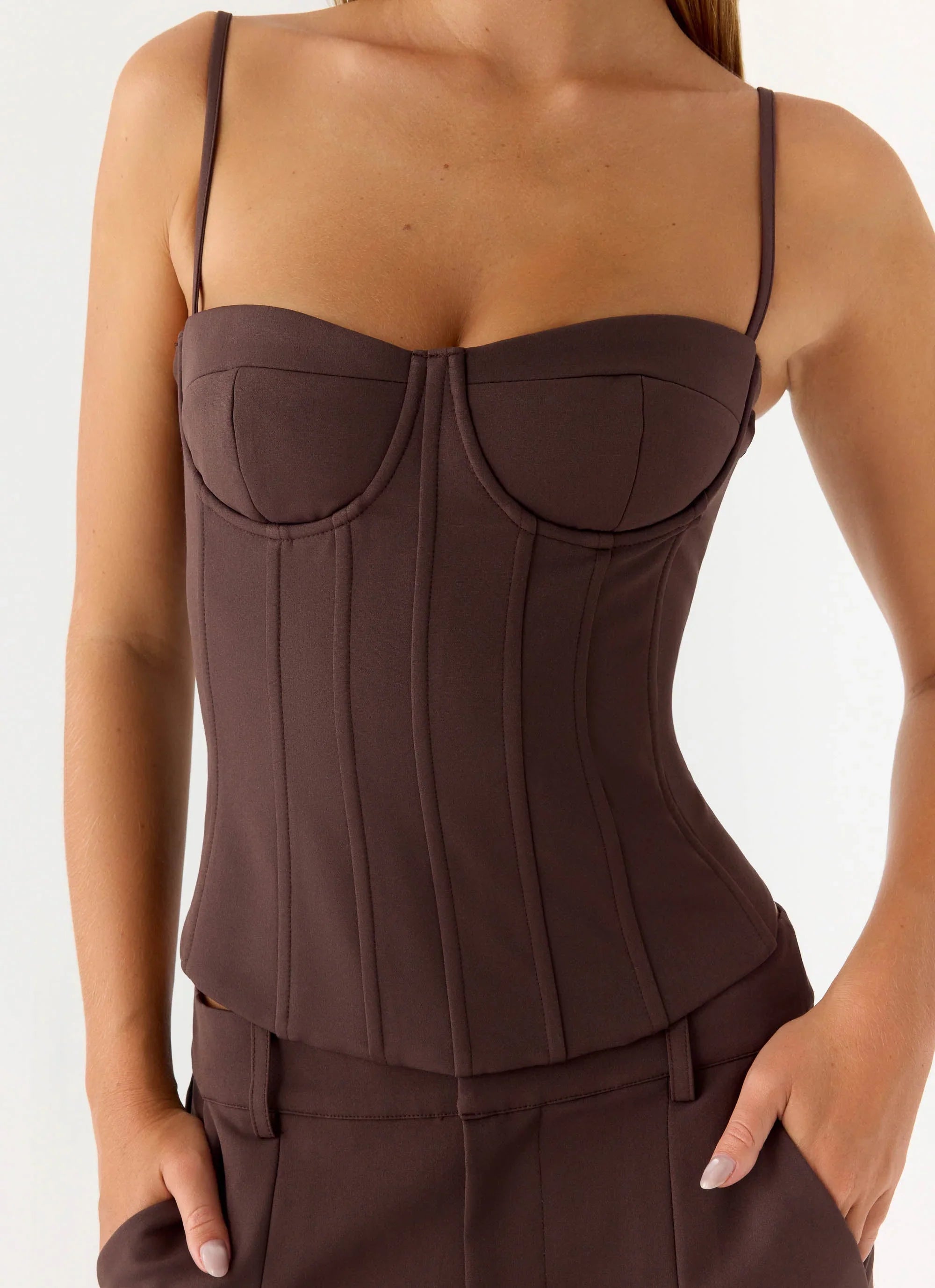 Ania Corset Top Chocolate