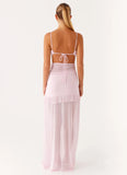 Jenni Ruffle Maxi Dress Pink