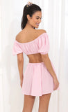 Open Back Dress in Pink