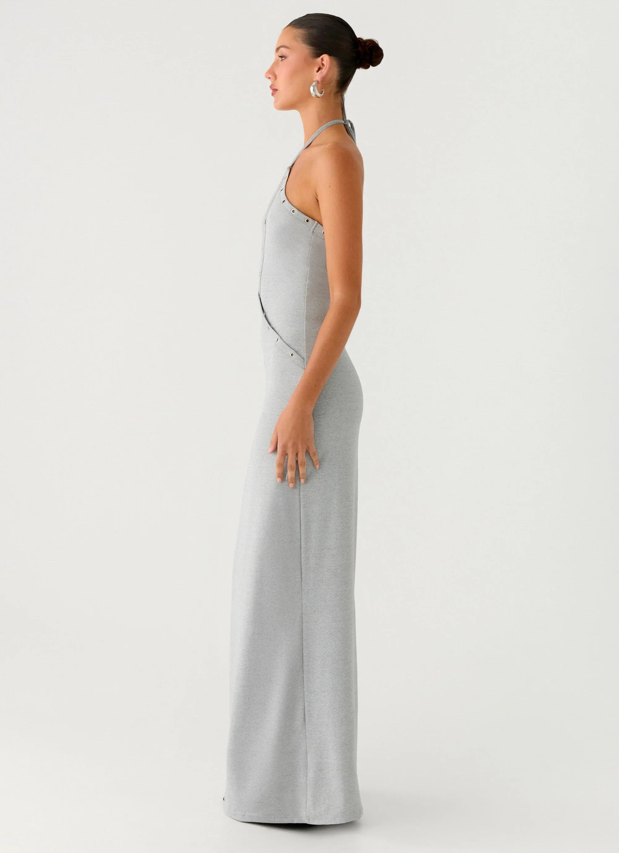 Off The Bass Maxi Dress Grey