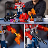 LEGO Icons Optimus Prime 10302 Transformers Figure Set Collectible Transforming 2 in 1 Robot and Truck Model Building Kit for Adults Perfect for Display or Play