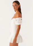 Hundred Percent Mini Dress White